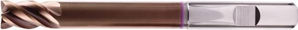 Schaftfräser Turbo Cut Typ UNI D.10mm Gesamt-L.100mm VHM MAXDUR 41-43Grad HB