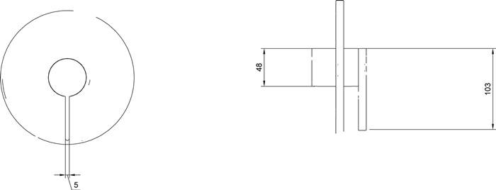 VB Duscharmaturen Dawn TVS106352110 170x 38x170mm Rund Chrom-1