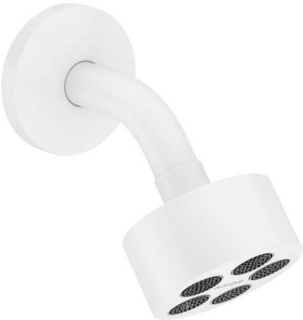 AXOR One Kopfbrause 75 1jet EcoSmart mit Brausearm, Mattweiß
