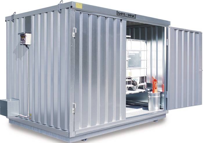 Lagercontainer ST1350 B4050xT2170xH2310mm mont.WGK1-3 verz.Auffangvol.1050l-0