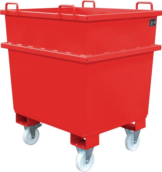 Universalbehälter 1,0 m³ L1040xB1200xH1215mm lack.feuerrot-0