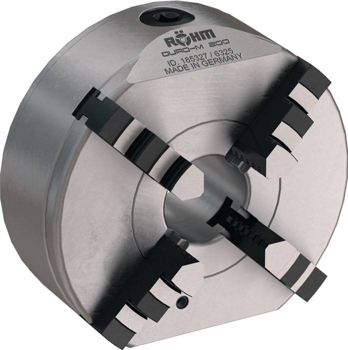 Drehfutter ISO 702-3 (DIN 55027) Duro-M D.200mm STA 4-Backen Kegel-Gr.6 RÖHM-0
