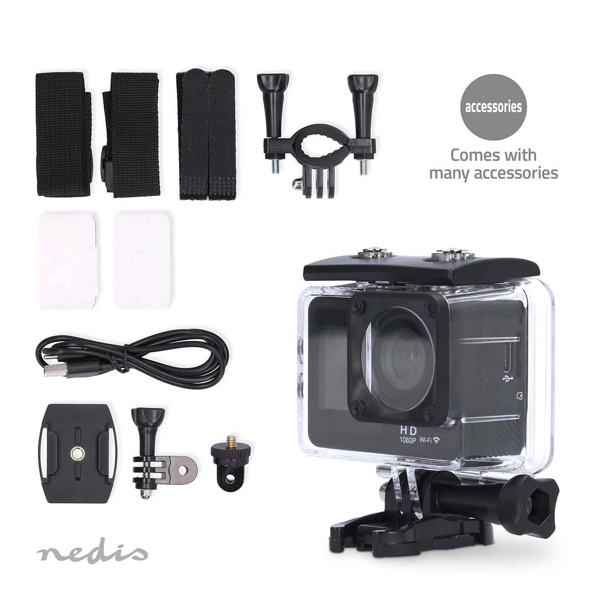 Nedis Action Cam | ACAM31BK | Schwarz-1