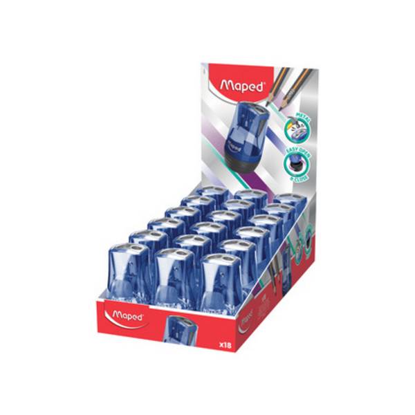 Maped Spitzdose TONIC METAL, blau/schwarz, 18er Display (82068511)