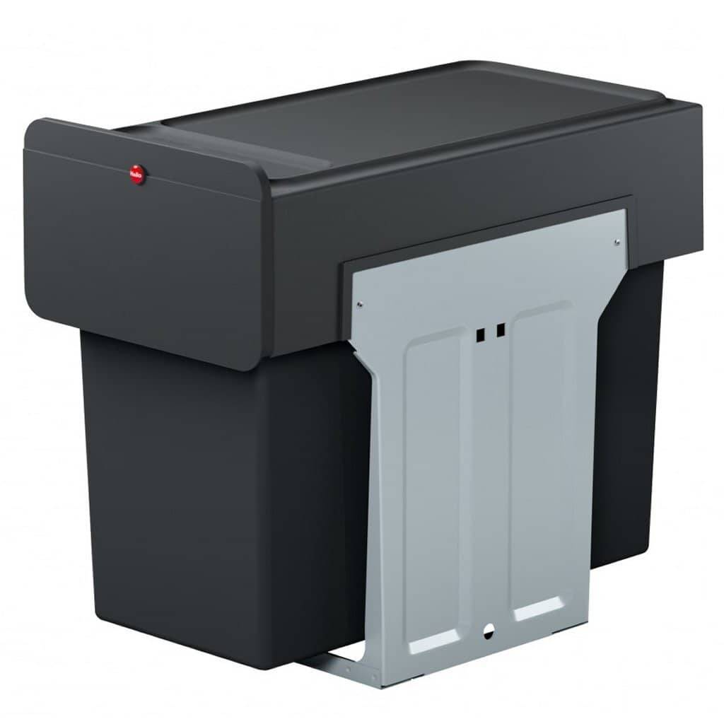 Hailo EcoLine Design L Einbau-Mülltrennungs-System | 2 x 14L | 28L | Duo Mülltrenner mit-1