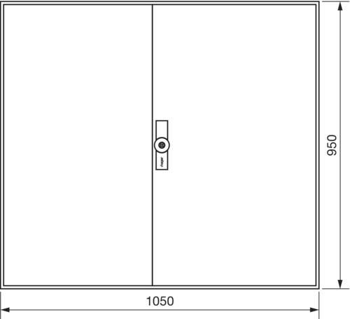 Hager Zählerschrank,universZ ZB24W-1