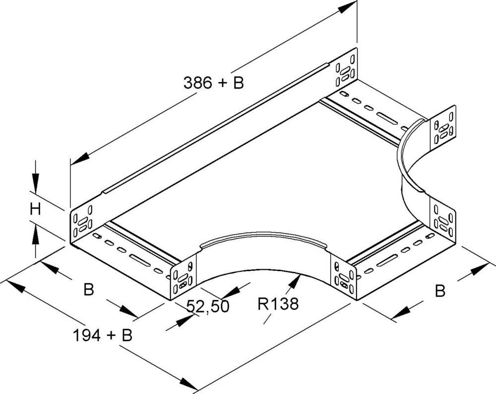Niedax T-Stück RTS 60.300-1
