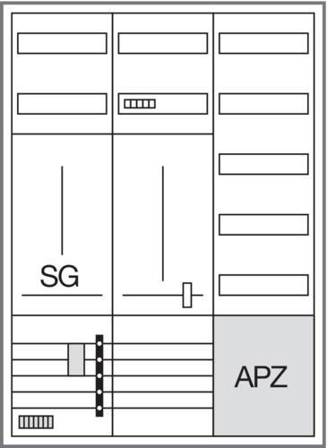 Hager Komplettschrank ZB332U19LS-2