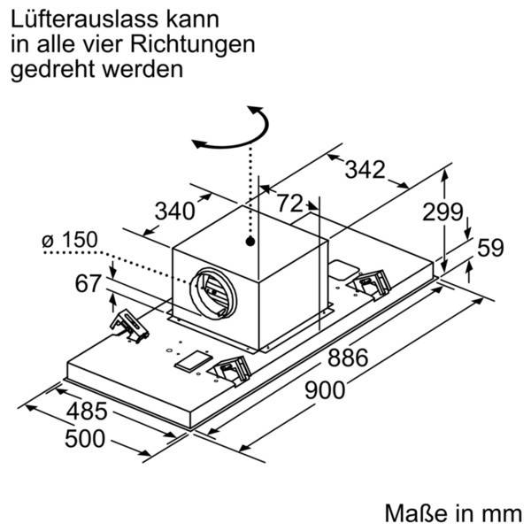 Bosch MDA Deckenlüftung Serie6,HomeConnect DRC97AQ50-2
