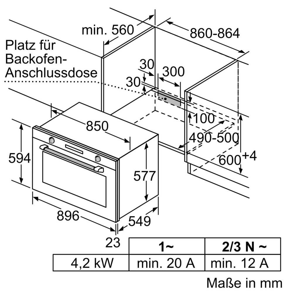 Bosch MDA EB-Backofen VBD5780S0-3