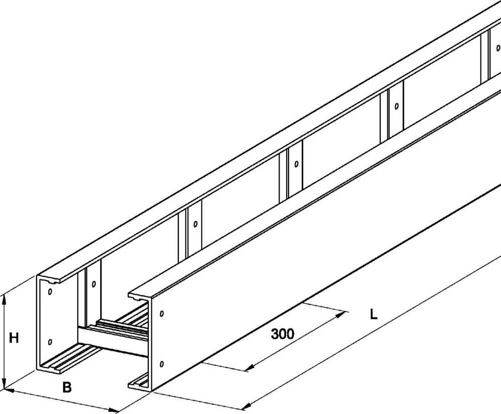 3 Mtr. Niedax GFK-Kabelleiter ULL 150.400/3-1