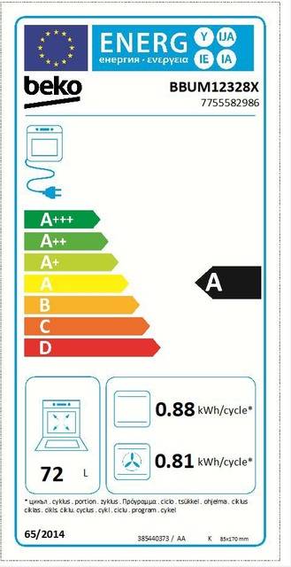 Beko EB-Herdset AeroPerfect BBUM12328X-1