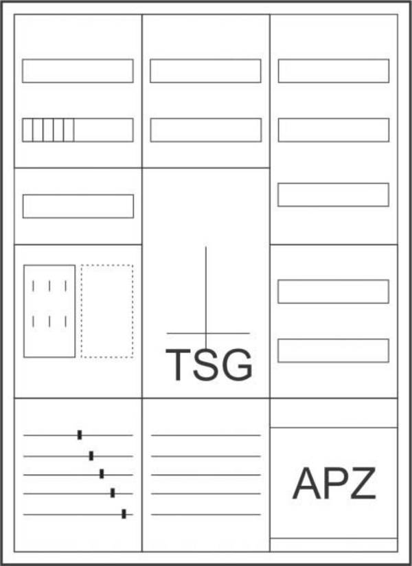 Eaton Zähler-Komplettschrank ZSDZTV1100BKEI/APZ