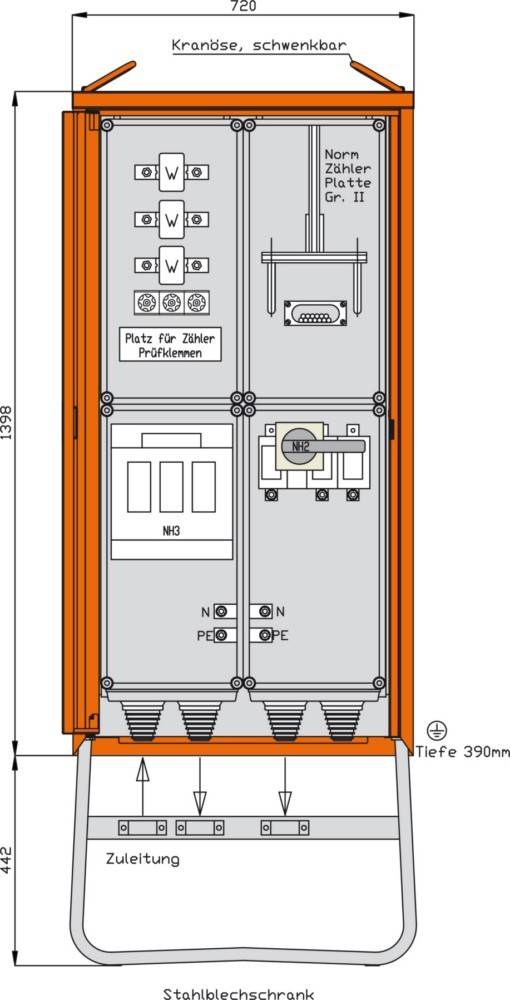 Walther Werke Anschlussschrank WA0034-CH-0