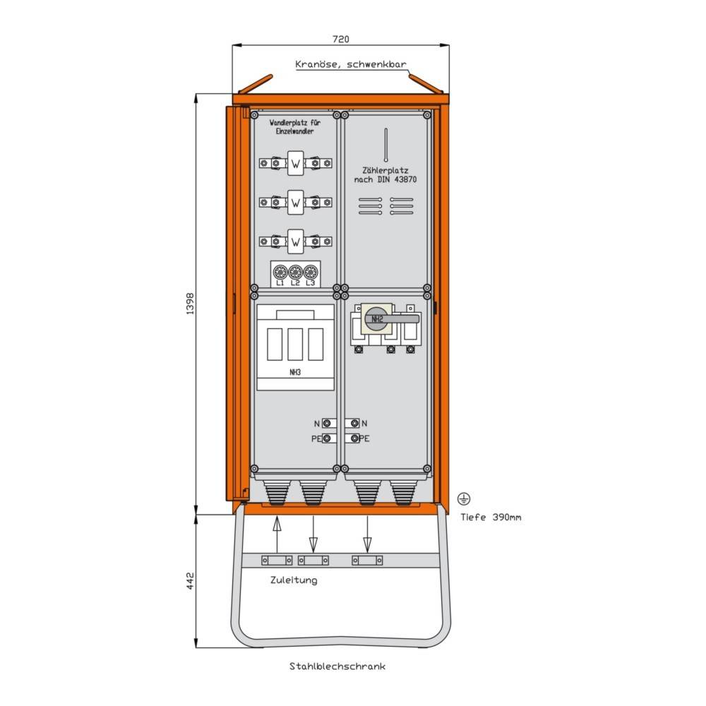 Walther Werke Anschlussschrank WA0034-1