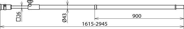 DEHN Teleskop-Erdungsstange ESTC SQL STK 3000-1