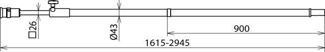 DEHN Teleskop-Erdungsstange ESTC SQL STK 3000-2