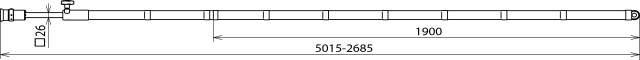DEHN Teleskop-Erdungsstange ESTC SQL RW 5000-1