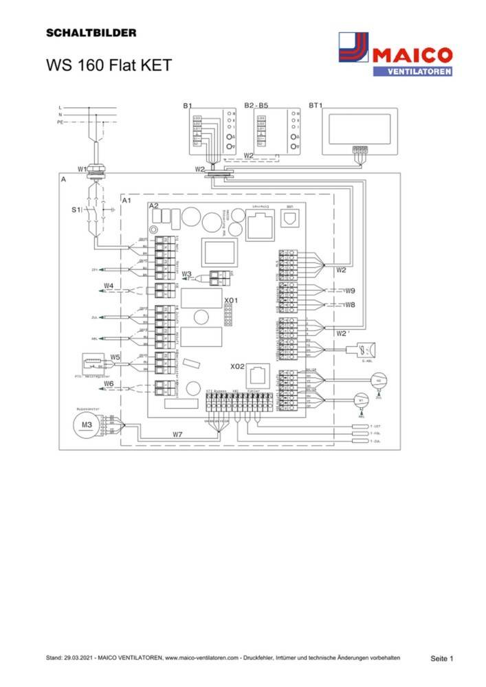 Maico Raumluft-System WS 160 Flat KET-3