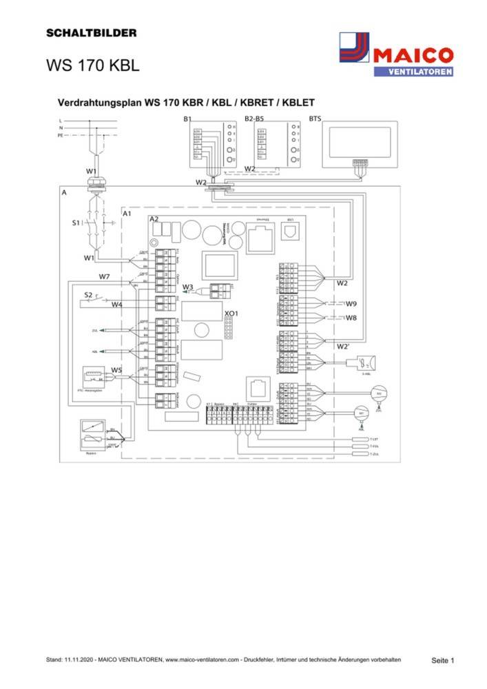 Maico Raumluft-System WS 170 KBL-1