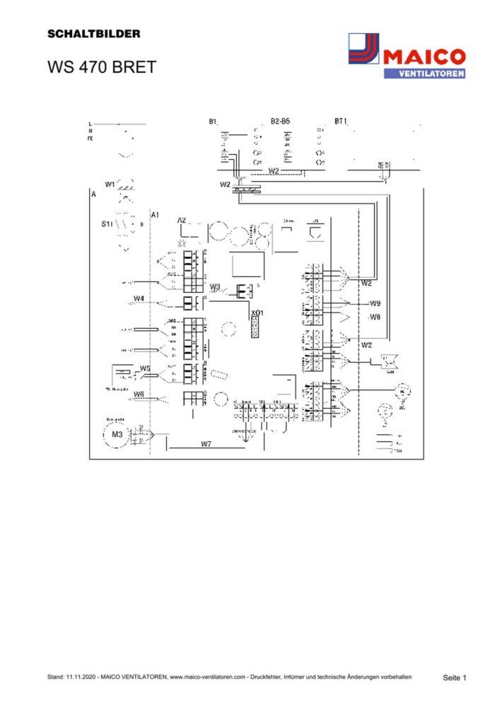 Maico Raumluft-System Bypass WS 470 BRET-1