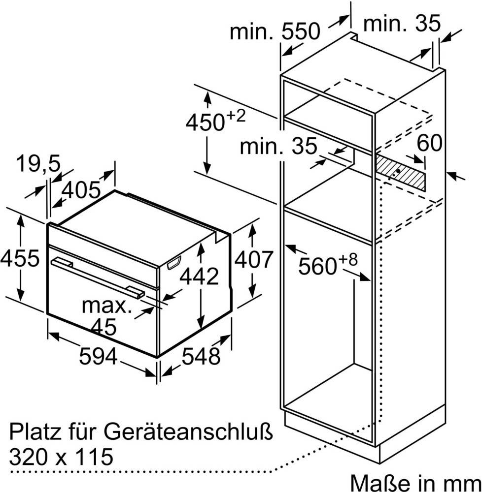 Siemens MDA Kompaktdampfgarer CD714GXB1-3