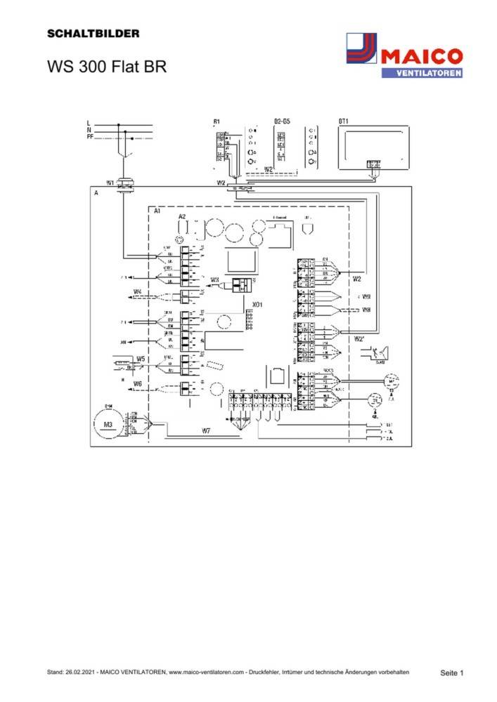 Maico Raumluft-System WS 300 Flat BR-1