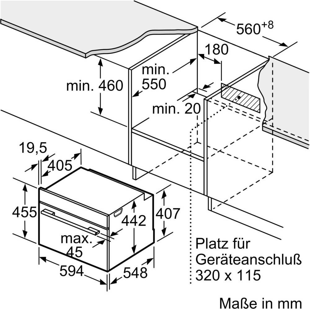 Bosch MDA Kompaktbackofen CMG7241B1-2