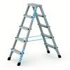 Zarges genietete Stehleiter eloxiert XLstep B 2x5 Stufen