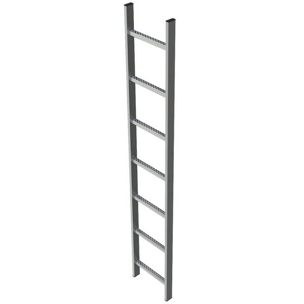 Zarges Schachtleiter 300mm lichte Breite 10 Sprossen Stahl verzinkt