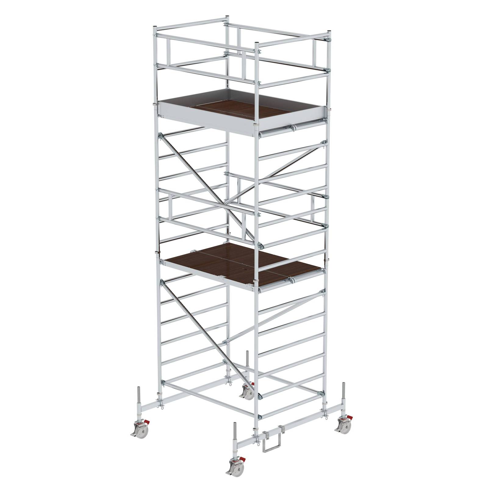 MUNK Rollgerüst mit Doppelplattform 1,35x1,80m Plattform, 6,35m AH-0