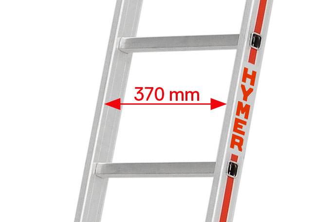 Hymer Sprossenanlegeleiter verbördelt 7 Sprossen-3