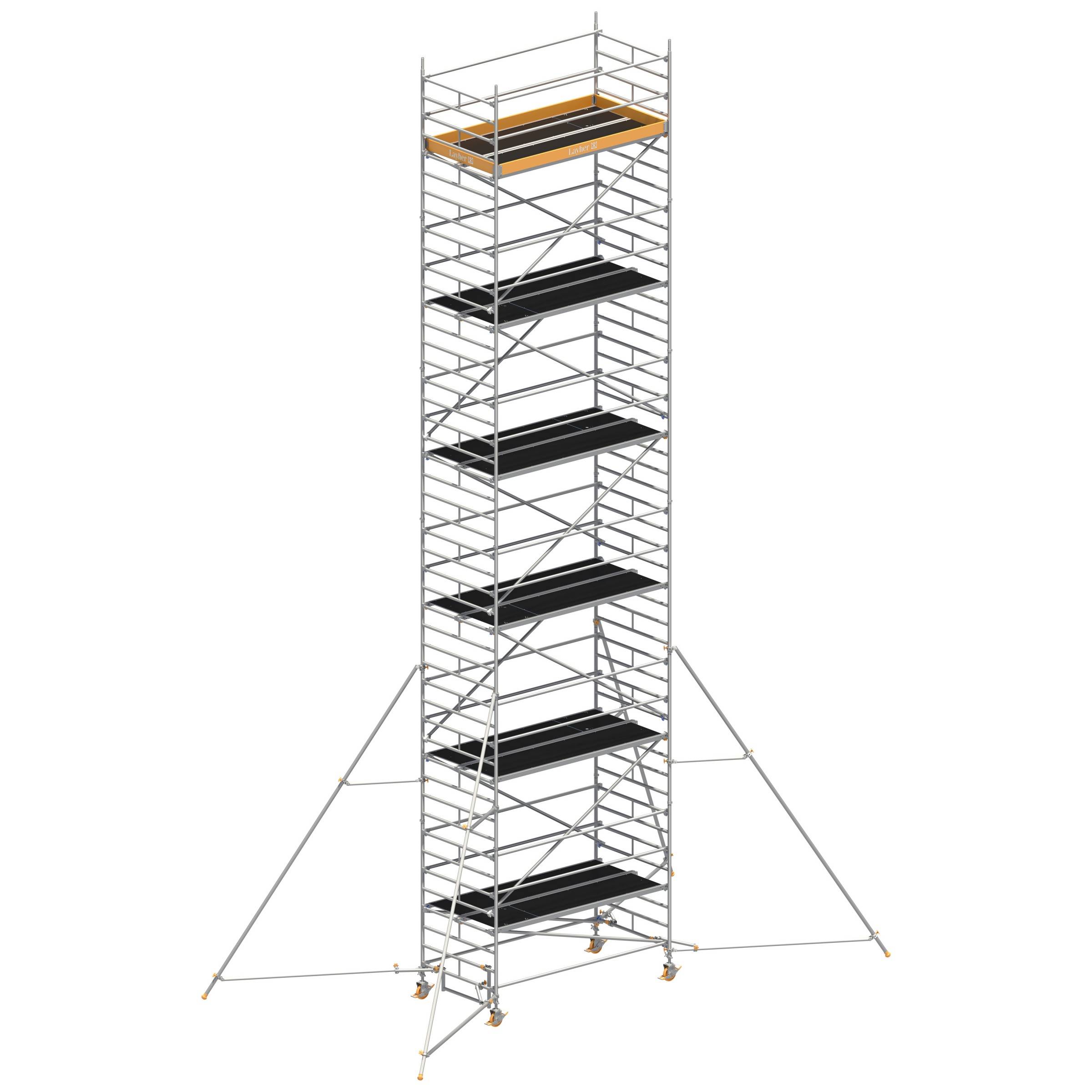 Layher Rollgerüst Uni Breit P2 mit Gerüststützenlänge 5,0m, 13,20m AH-0