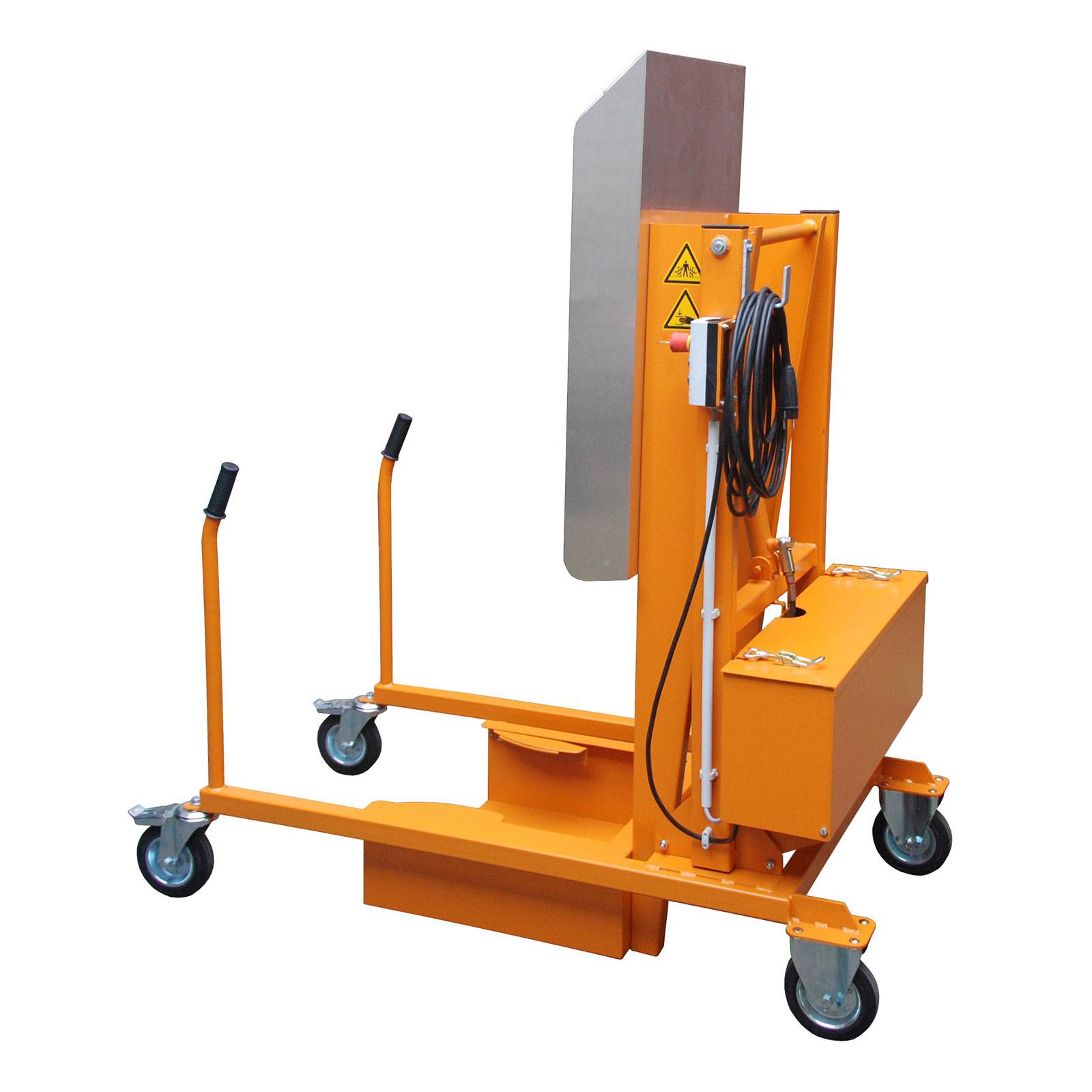 Bauer Mülltonnen-Kippstation MKS-230V, Elektrohydraulisch, lackiert, Gelborange-0