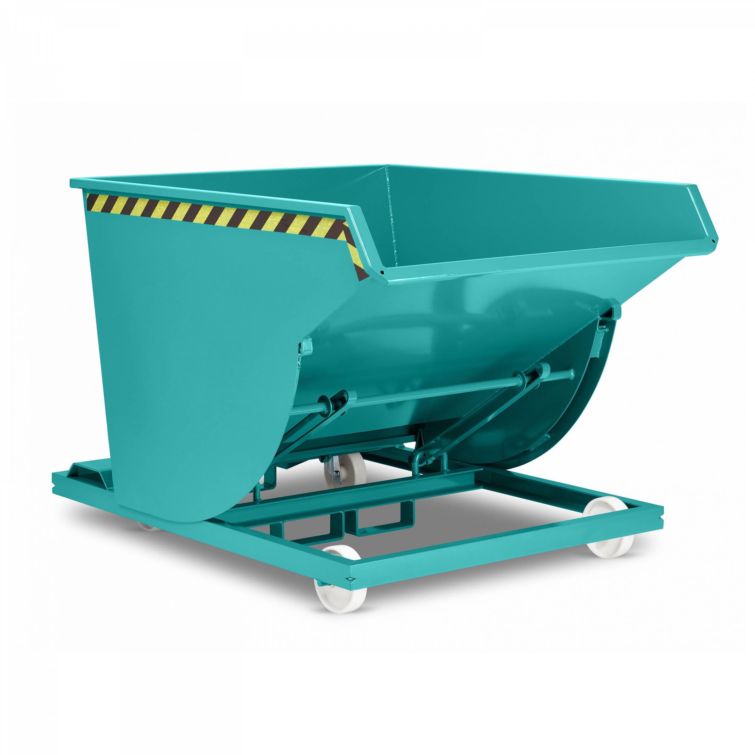 RR Industrietechnik Spänekipper Typ RSK-S-100 1580x1640x1060mm 1000dm³ RAL 5018 Türkisblau-0