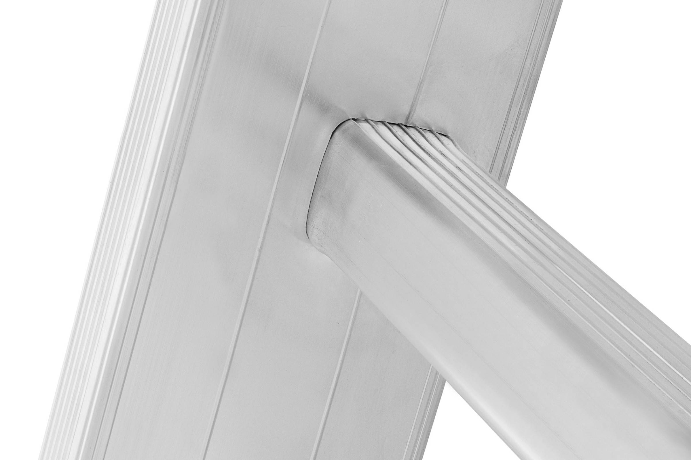 Hymer Mehrzweckleiter mit gebogener Traverse 2x6 Sprossen-2