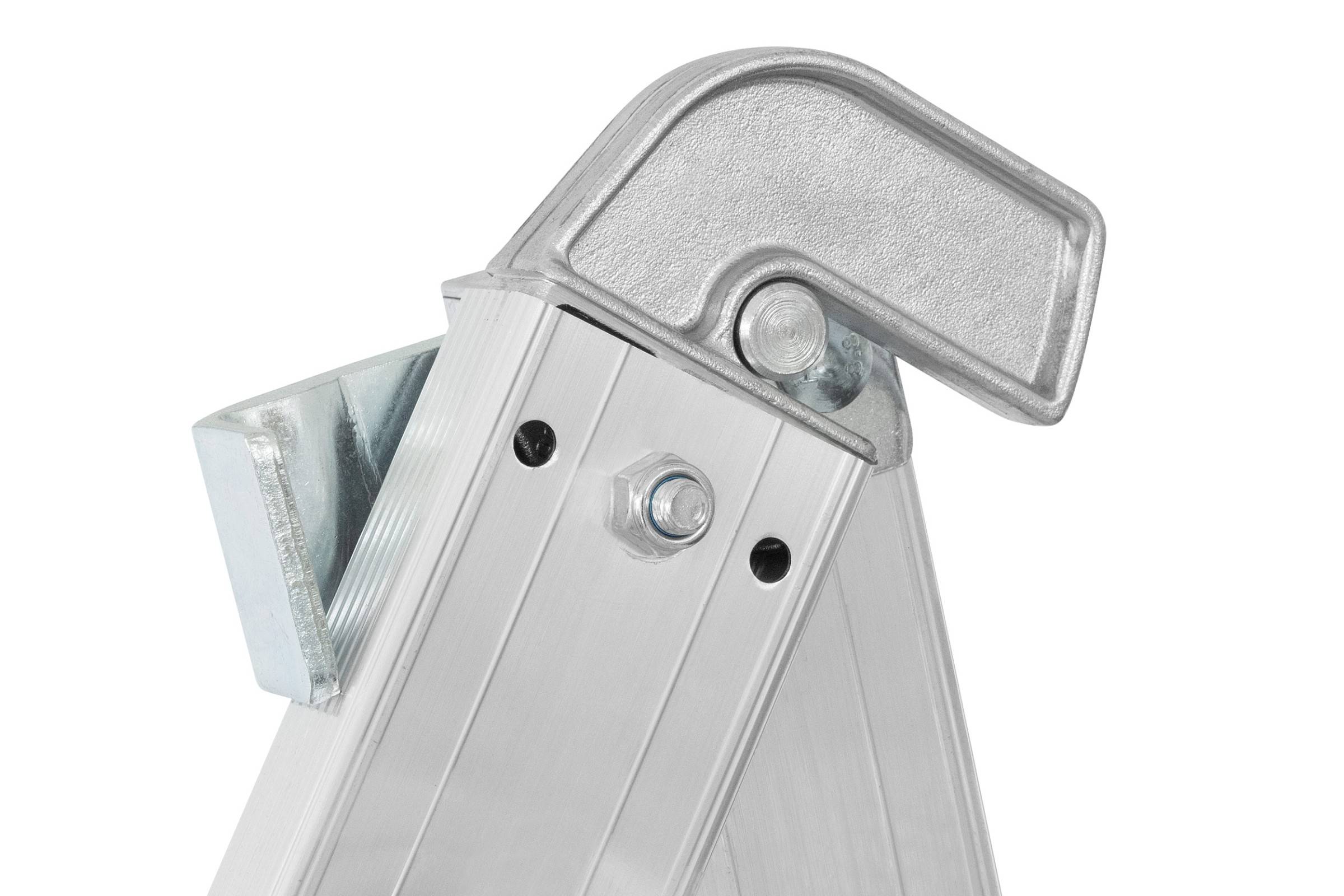 Hymer Mehrzweckleiter mit gebogener Traverse 2x6 Sprossen-3