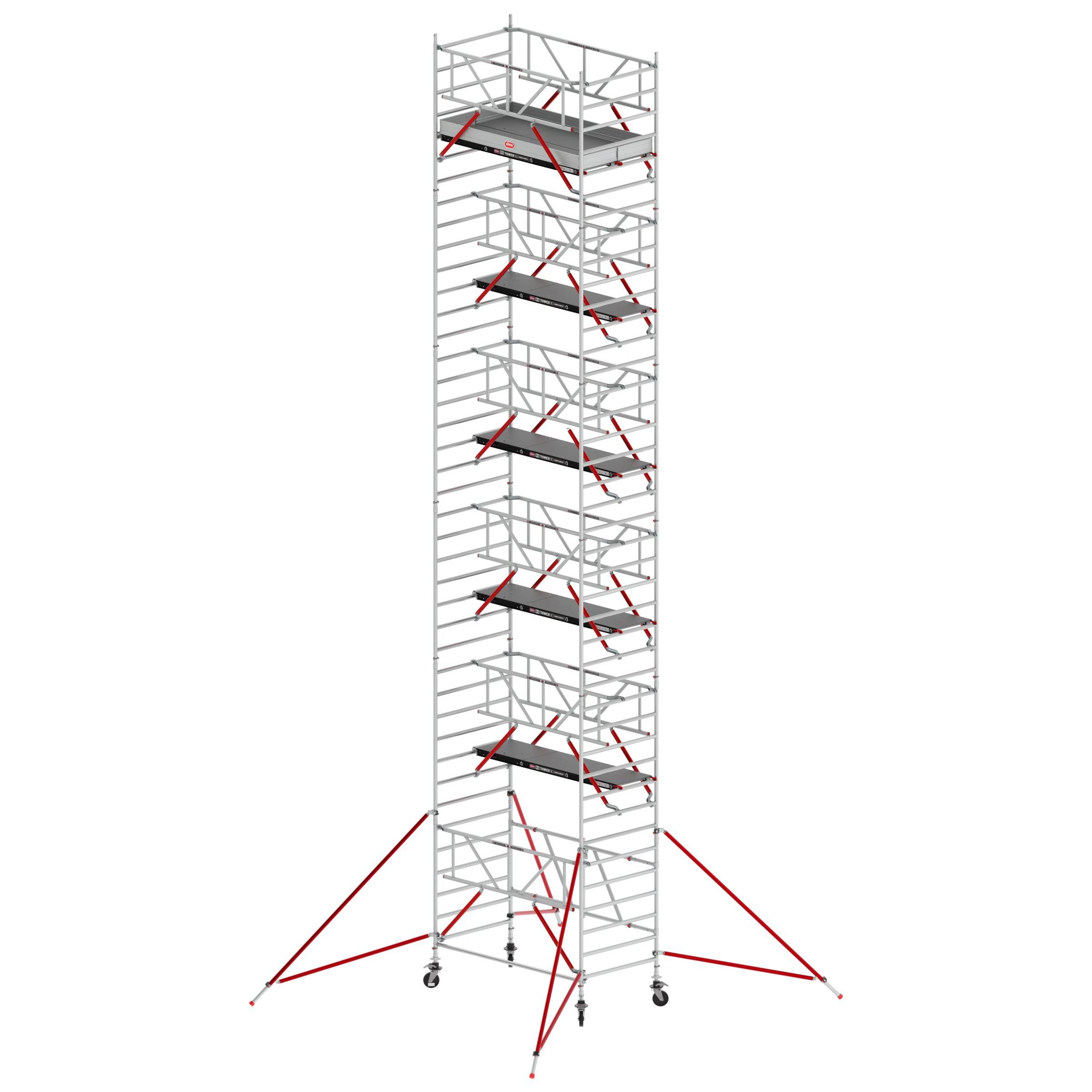 Altrex RS Tower 55-S mit Safe-Quick® 12,8m Arbeitshöhe Holz-Plattform 3,05m-0