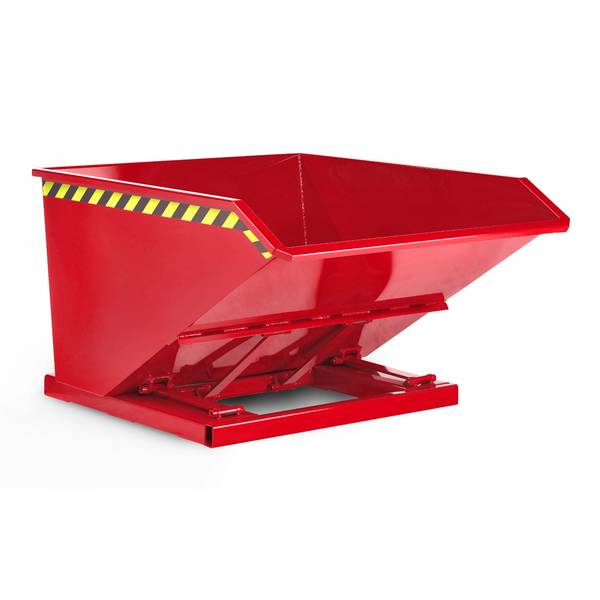 Muldenkippbehälter - Volumen 750 l - Traglast 1.200 kg - feuerrot