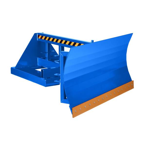 Schneeschieber Typ RSP-20 für Gabelstapler, Stahl pulverbeschichtet, LxB 1250 x 2000 mm, blau