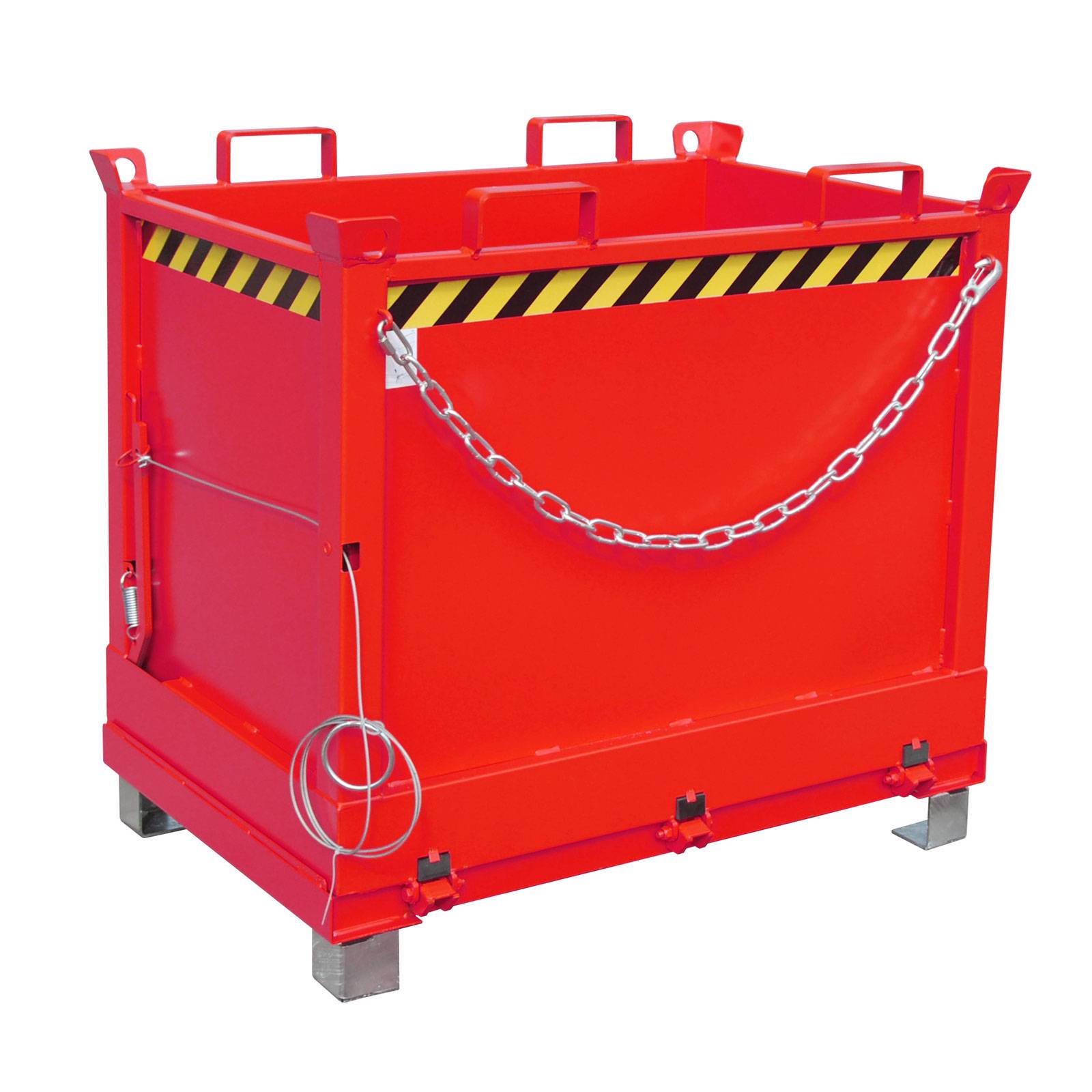 Bauer Klappbodenbehälter FB 750, lackiert, Feuerrot-0