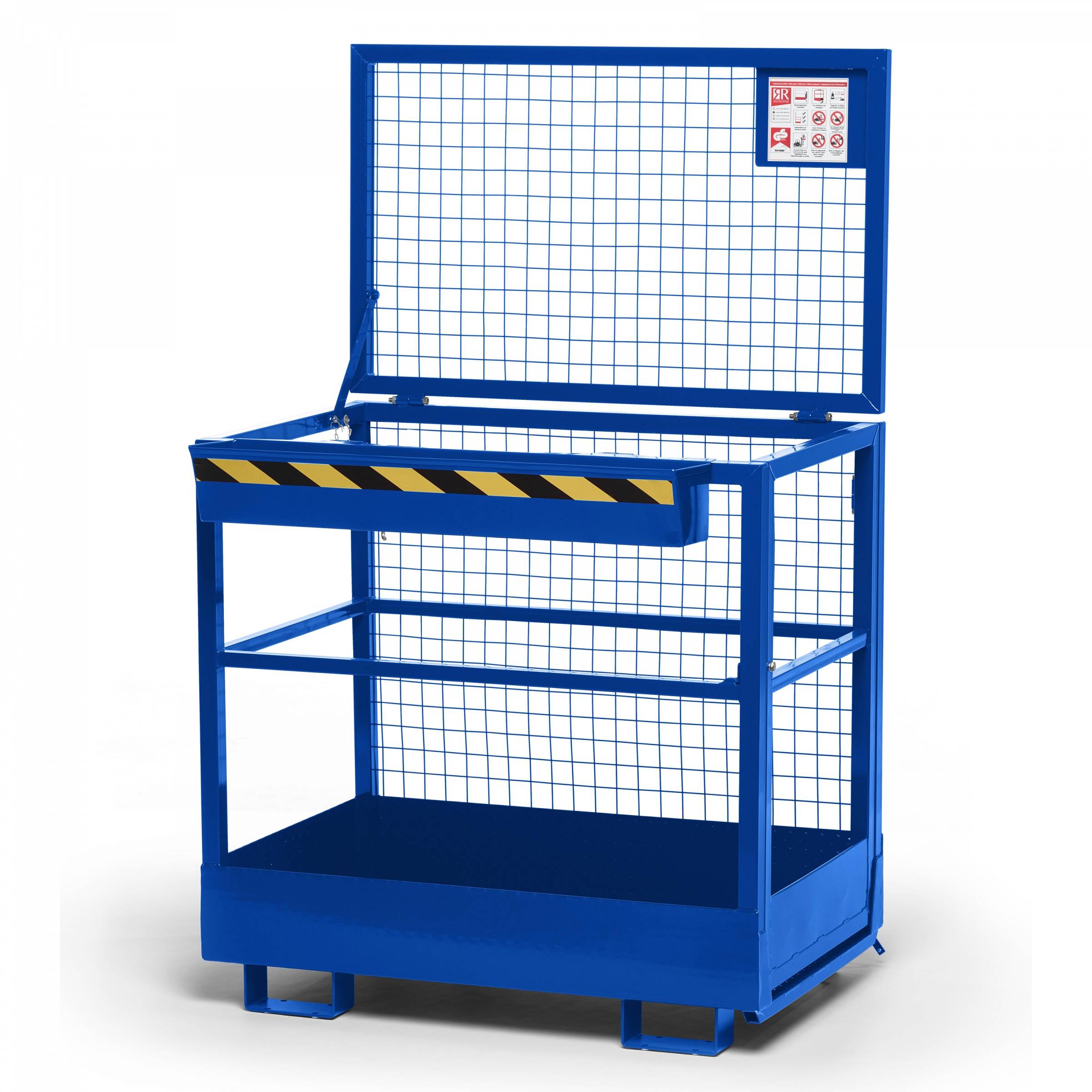 R+R Industrietechnik Arbeitskorb Typ RAK 1200x800x1910mm RAL5010 Enzianblau-0