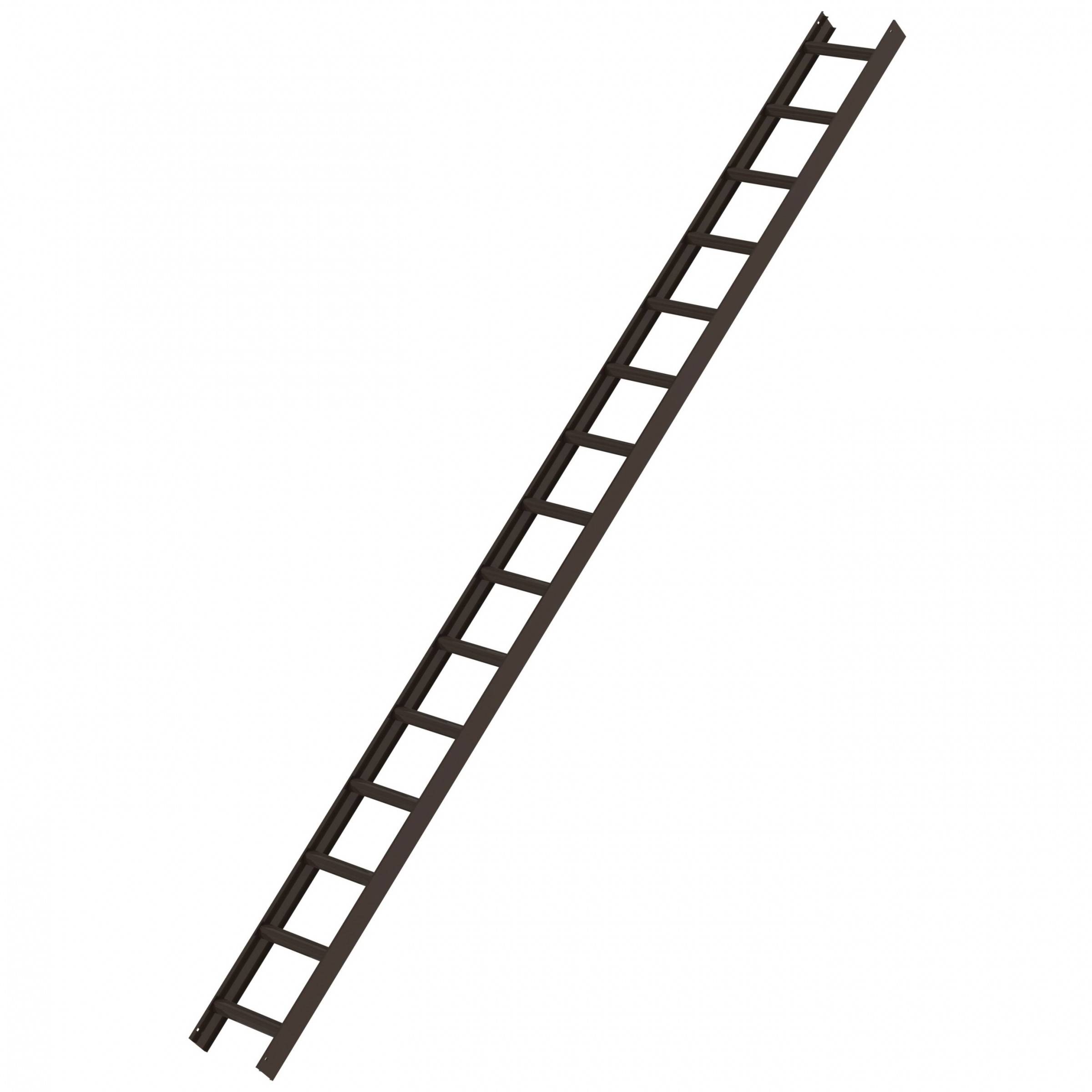 MUNK Aluminium Dachleiter 15 Sprossen braun-0