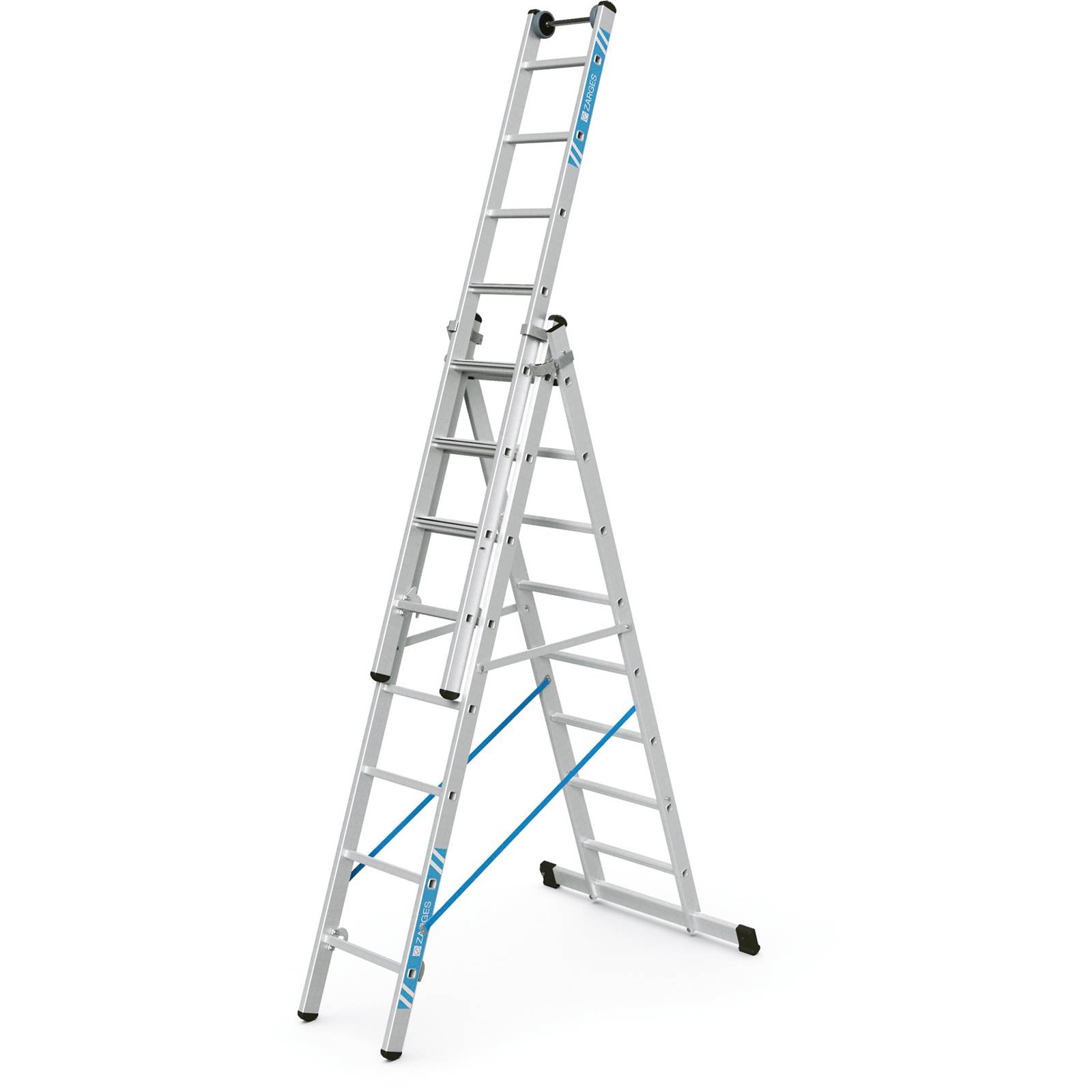 Zarges Mehrzweckleiter Skymaster Plus X 3x8 Stufen-0