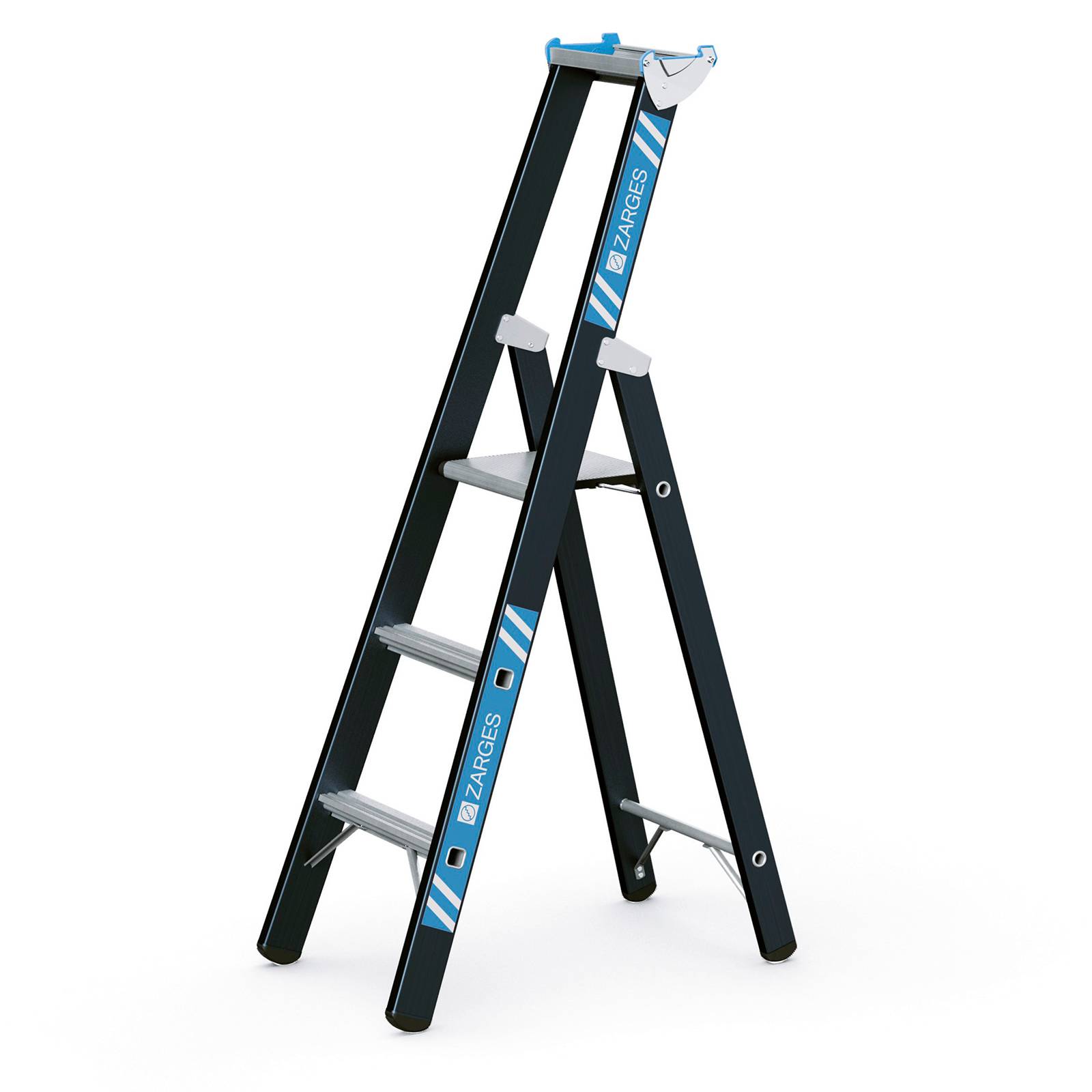 Zarges SL Stehleiter Megastep S 3 Sprossen-0