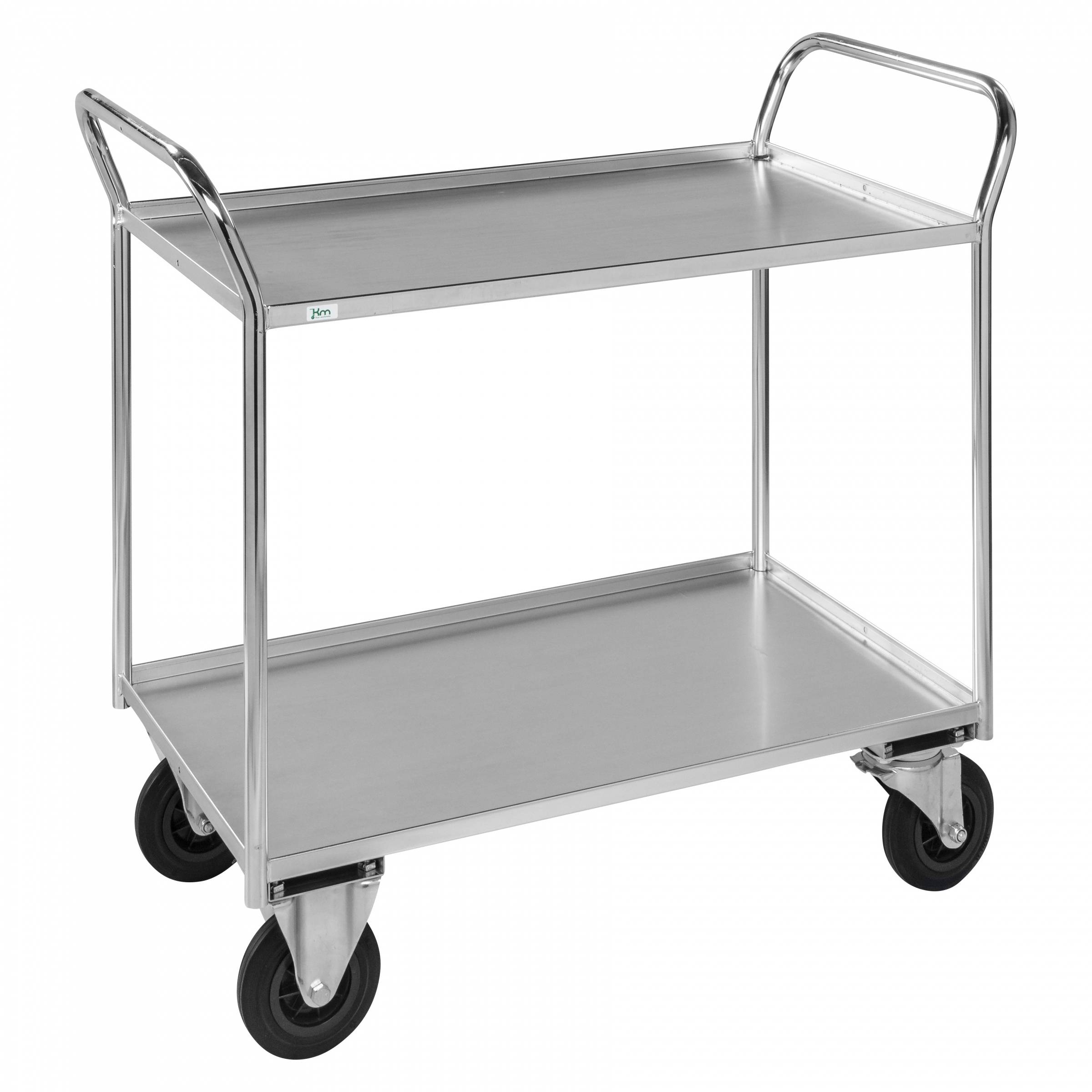 Kongamek Etagenwagen voll verschweisst und verzinkt mit 2 Böden 940x540mm Ladefläche und 24mm Rand-0