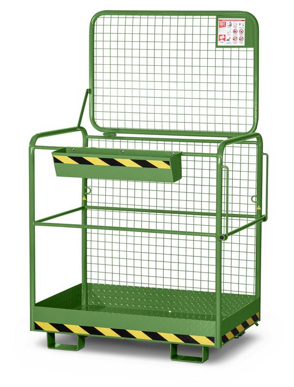 RR Industrietechnik Arbeitskorb Typ RAK-Eco RAL 6011 resedagrün