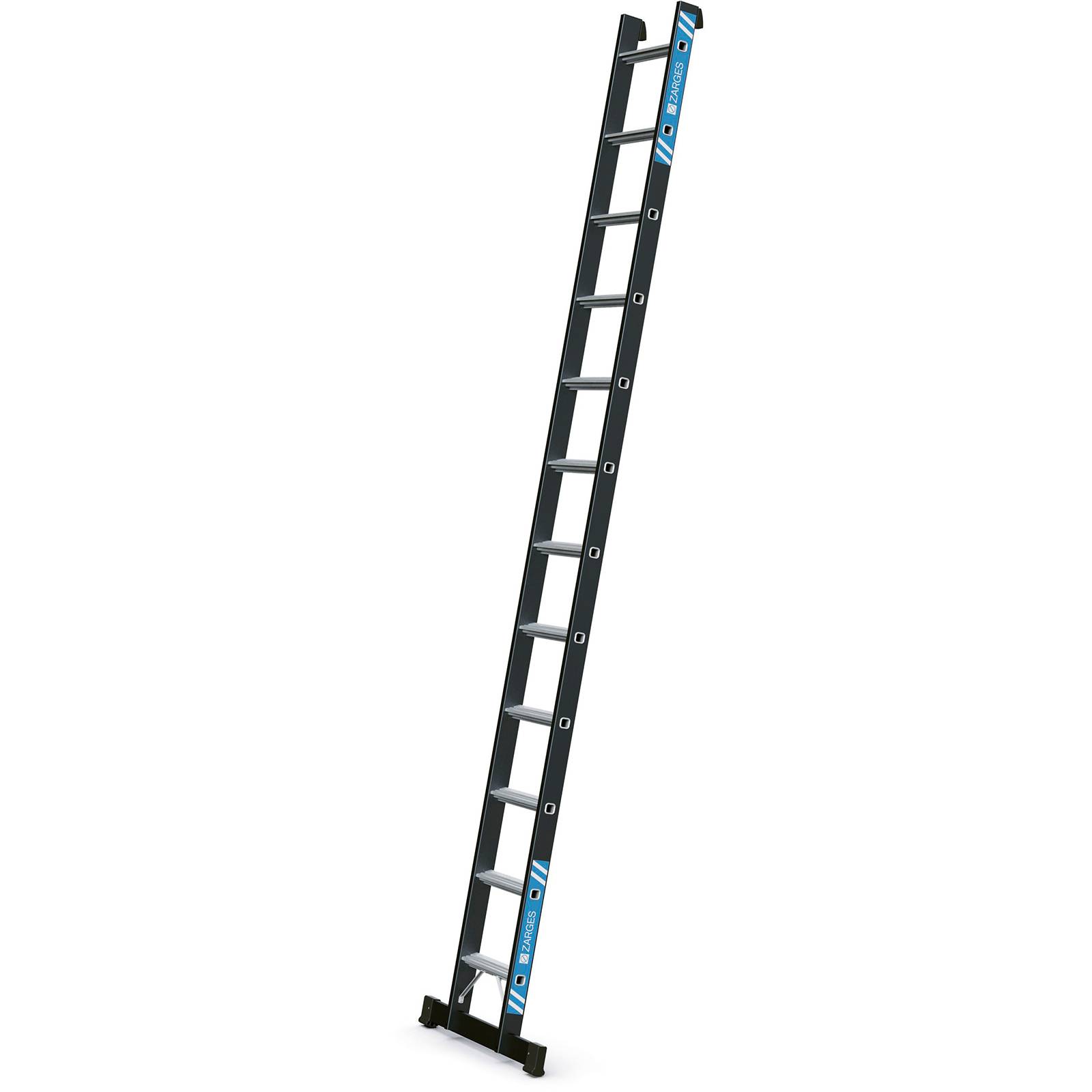 Schwerlast-Anlegeleiter 60 mm Alu-Sprossen 12 Sprossen. Zarges GmbH 48725149-0