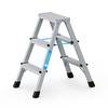 Zarges genietete Stehleiter eloxiert XLstep B 2x3 Stufen