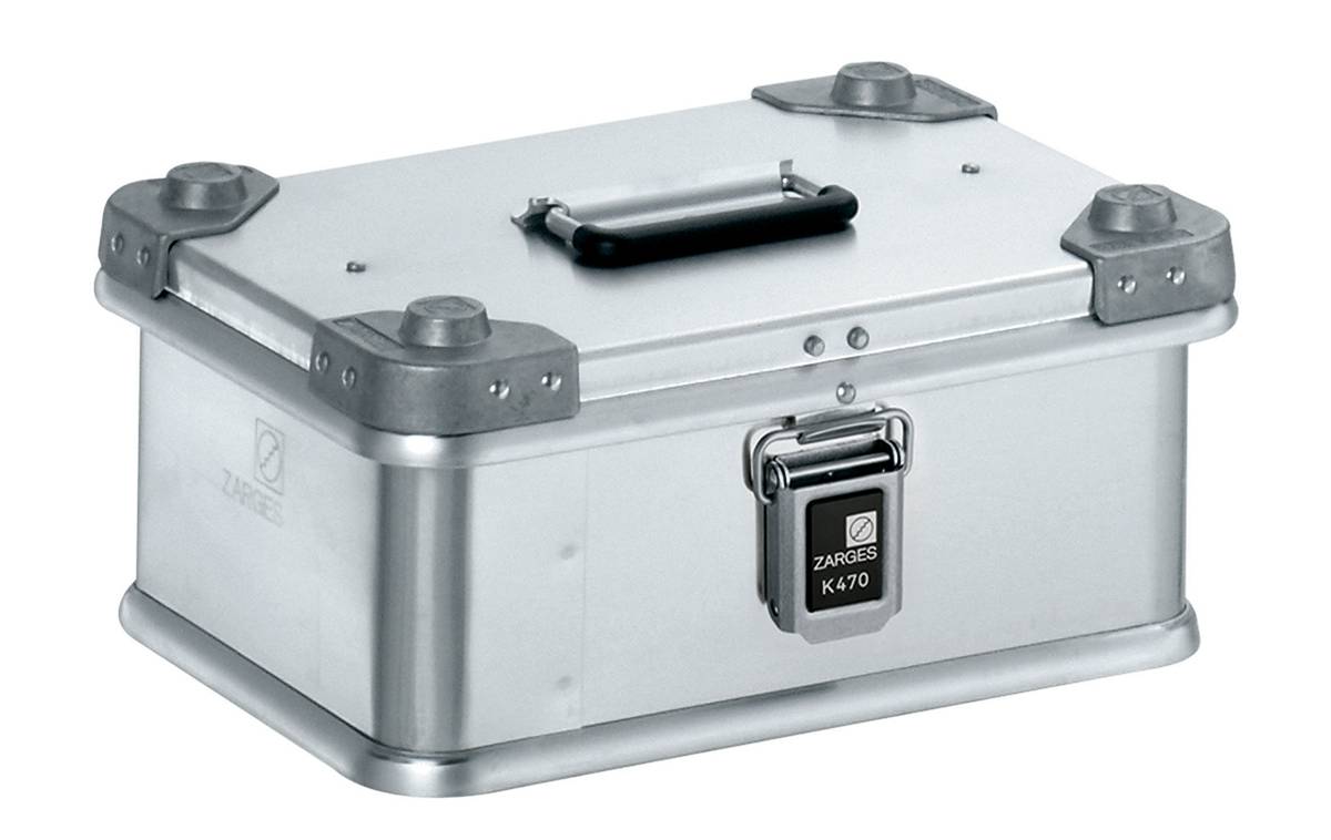 Alu-Transportkiste Inhalt 13 l Innen-LxBxH 350 x 250 x 150 mm in robuster Ausführung. Zarges GmbH 12246249-0